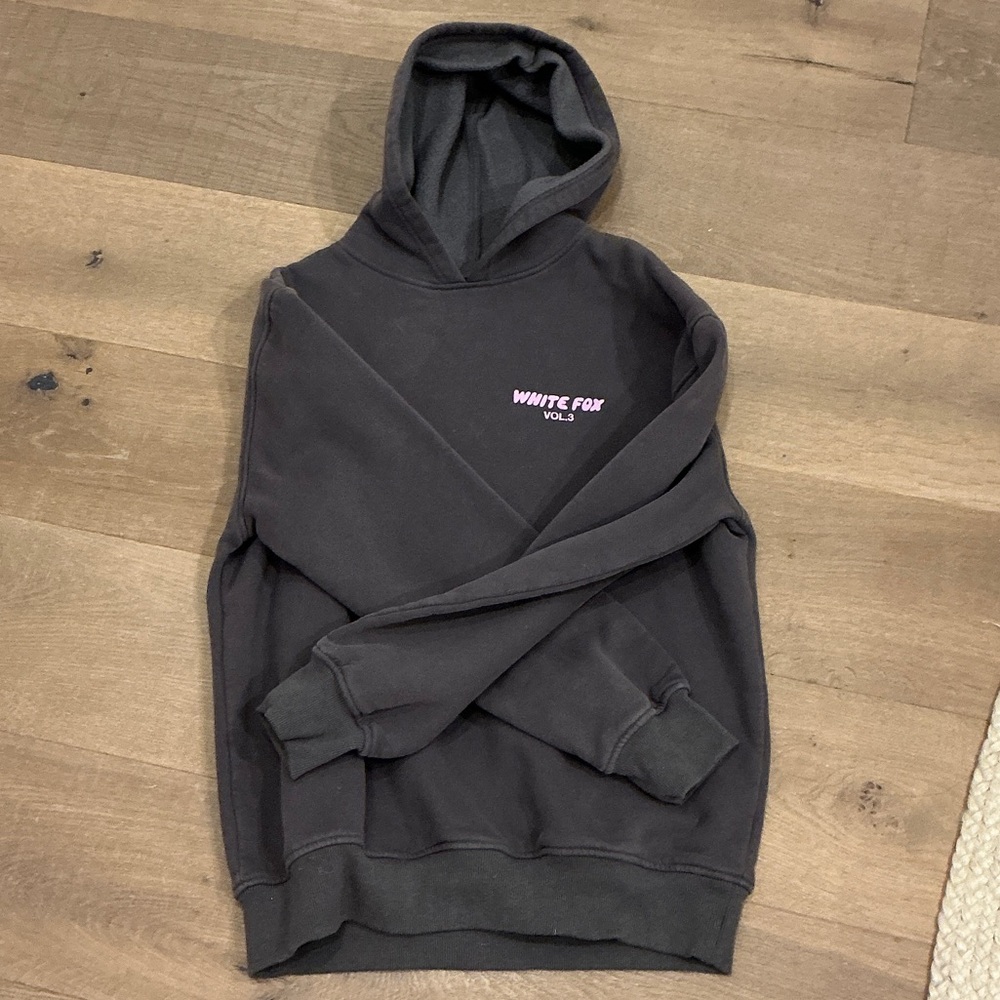 Grey White Fox Hoodie